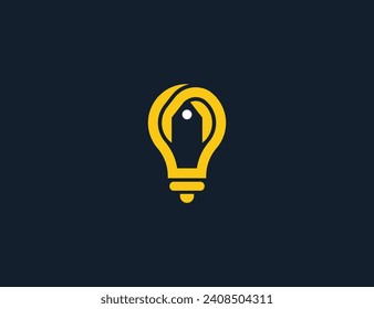 Bulb Coupon Light Price Tag Logo Concept sign symbol icon Element Design. Discount, Store, Offer, Shop Logotype. Vector illustration template