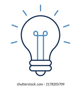 Bulb creation Vector icon which is suitable for commercial work and easily modify or edit it

