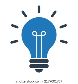 Bulb creation Vector icon which is suitable for commercial work and easily modify or edit it

