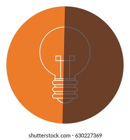 bulb creative idea innovation icon circle