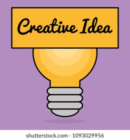bulb creative ideas concept