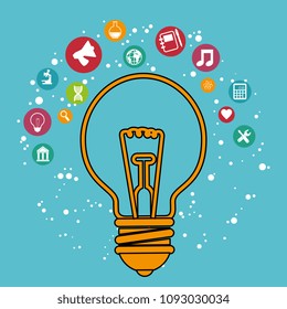 bulb creative ideas concept