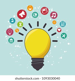 bulb creative ideas concept