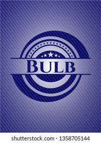 Bulb denim background