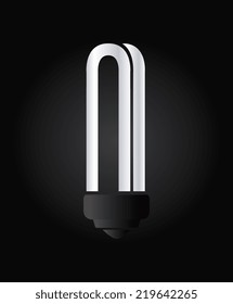 Bulb design over black background, vector illustration
