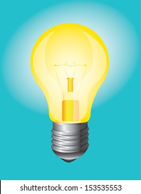 bulb design over blue background vector illustration 
