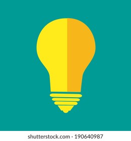 Bulb design over blue background, vector illustration
