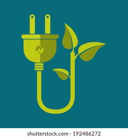 bulb design over blue background, vector illustration
