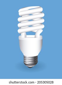 bulb design over blue background vector illustration