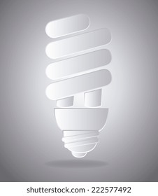 Bulb design over gray background, vector illustration