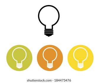 bulb design over white background, vector illustration