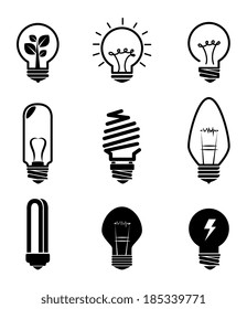Bulb design over white background, vector illustration