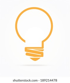 Bulb design over white background, vector illustration