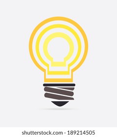Bulb design over white background, vector illustration