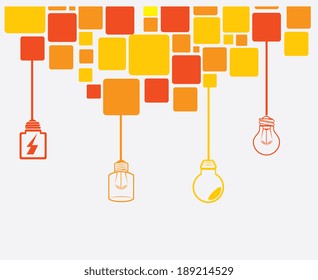 Bulb design over white background, vector illustration