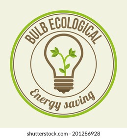 Bulb design over white background, vector illustration