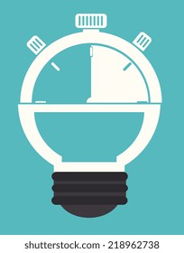 Bulb  design over white background, vector illustration