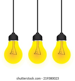Bulb design over white background, vector illustration