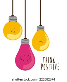 Bulb design over white background, vector illustration