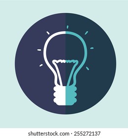 Bulb design over white background, vector illustration.