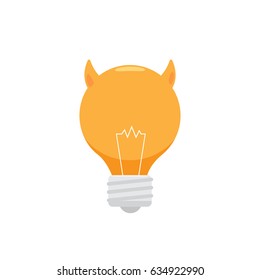 Bulb with Devil Horn - Bad Idea