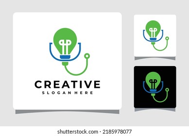 Bulb Doctor Idea Logo Logo Template Design Inspiration