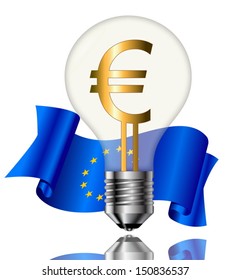 Bulb with dollar symbol