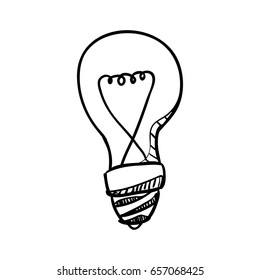 Bulb doodle draw