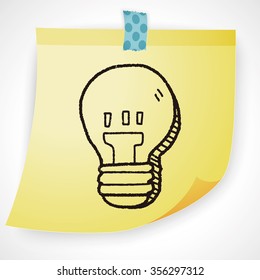 bulb doodle drawing