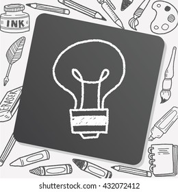 bulb doodle drawing