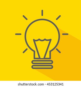 bulb drawing isolated icon design, vector illustration  graphic 