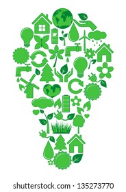 Bulb of ecology icons