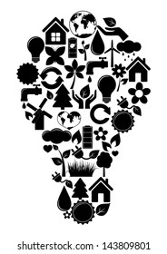Bulb of ecology icons