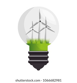 bulb ecology idea isolated icon