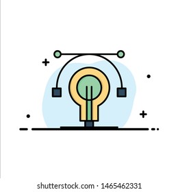 Bulb, Education, Idea, Educate Business Logo Template. Flat Color. Vector Icon Template background