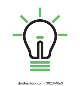 Bulb, electric, idea, promotion icon vector image. Can also be used for seo, digital marketing, technology. Suitable for use on web apps, mobile apps and print media.