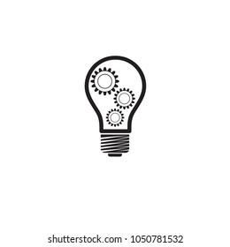 Bulb electrical logo design concept template