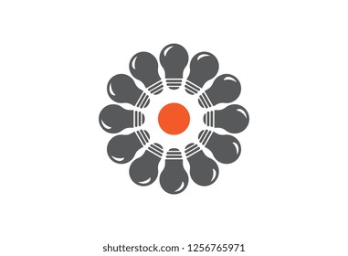 bulb electricity logo