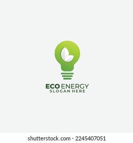 Bulb energy design logo vector illustration icon