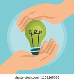 bulb energy ecology icons