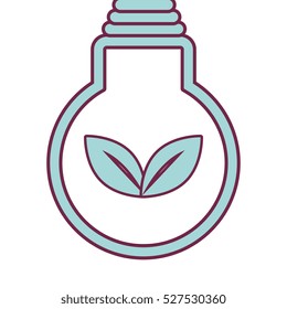 bulb energy with leafs ecology