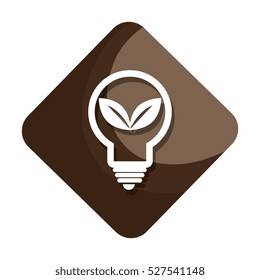 bulb energy with leafs ecology