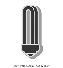 bulb energy light, isolated flat icon design