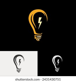 bulb energy logo. light bulb icon