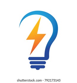Bulb Energy Logo Vector