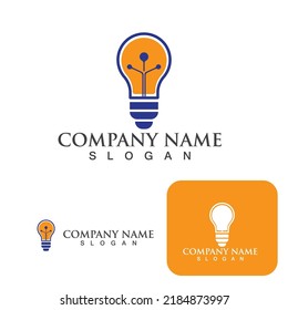 Plantilla vectorial del logotipo del concepto de perno de encendido por chispa