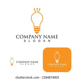 Plantilla vectorial del logotipo del concepto de perno de encendido por chispa