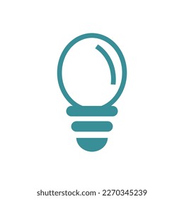 bulb flat icon vector design