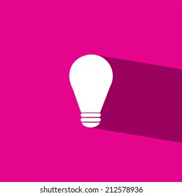 bulb flat icon  vector illustration eps10