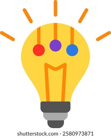 Bulb Flat Illustration Vector Design
